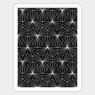 Hexagonal Pattern - Black Concrete Magnet